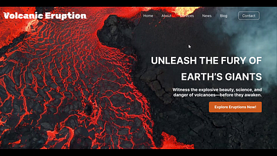 Volcanic Eruption – Educational Website Design animation designdaily designinspiration digitaldesign dribbblerebound ecommercedesign figma interactiondesign minimaldesign moderndesign playoff portfoliodesign responsivedesign saasdesign shotoftheday ui ux uxdesign webdesign