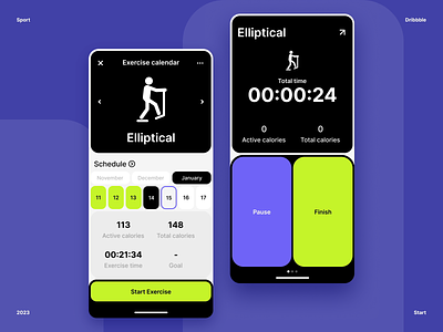 Mobile | Sport app android animated animation design desire agency diary fitness graphic design ios mobile app mobile interface mobile ui motion motion design motion graphics sport tracker ui well being wellness