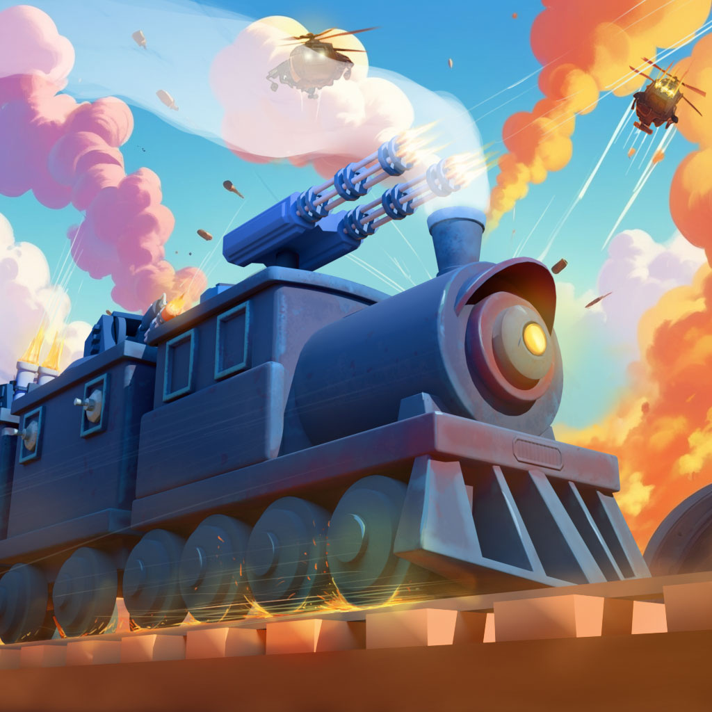 Battle Train action game game kit game ui game ui design gui hyper casual mobile game ui mobile game ui design train game