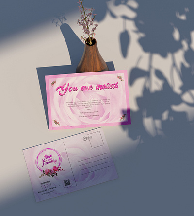 Wedding Invitation Design (Postcard Design Project) app branding design graphic design illustration logo typography ui ux vector