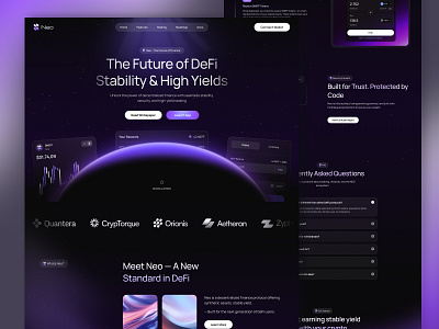 🔮 Neo - DeFi Landing Page ailee studio crypto crypto landing page defi defi landing page landing page ui uidesign uxdesign webdesign