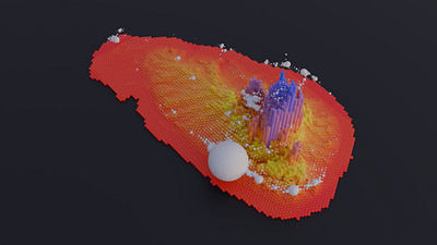 Geo Nodes Srilanka in Blender blender data data visualization dataviz elevation geonodes maps nodes population render srilanka