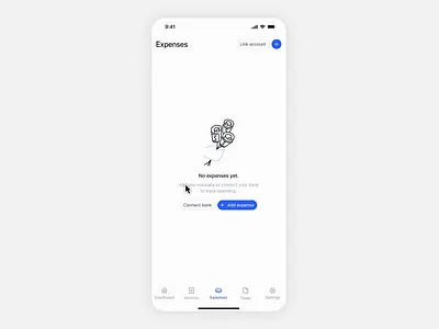 Expense Tracker & Log expense log expense tracker expenses finance fintech link account mobile mobileapp