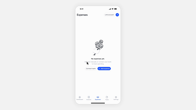 Expense Tracker & Log expense log expense tracker expenses finance fintech link account mobile mobileapp