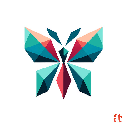 Artistic Logo Inspirations by Aravind Reddy Tarugu #25: Butterfl aravind art branding butterfly clean design digital geometric gradient graphic design icon logo modern nature reddy tarugu ui ux vector website
