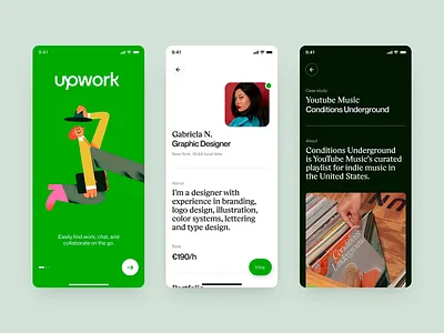 Upwork Mobile App - Freelancer Platform UX Design app application app design design freelancing platform ui ui design upwork upwork app useer friendly user experience user interface ux ux design uxui design
