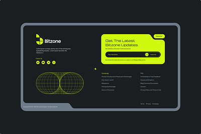 Bitzone footer app branding design flat graphic design illustration logo minimal ui ux