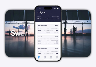 Flights Booking App UI/UX Design app app design design figma mobile app ui