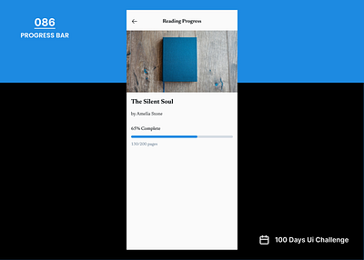 DailyUIchallenge Day 086/100 Prompt: Progress Bar ui