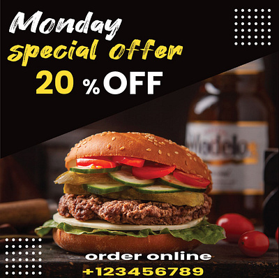 Burger Flyer branding design flyer flyer design graphic design illustrator photoshop poster vector