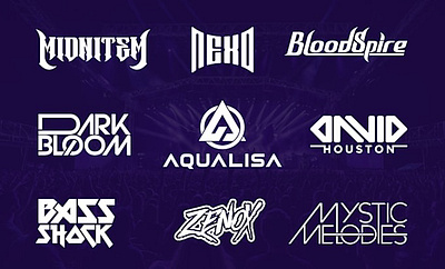 I will design music, band, edm, dj, metal, rock or custom text l 3d graphic design ui