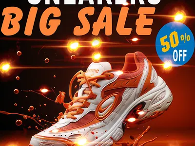 Shoes Sale Flyer branding flyer flyer design graphic design illustration illustrator photoshop poster vector