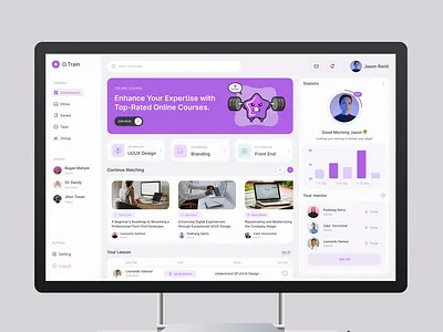 Online Trainining Dashboard I SaaS branding dashboard dashboard design dashboard ui design online coaching dashboard online training dashboard saas saas dashboard ui ui dashboard