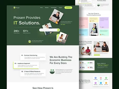 Agency or Business Website Design agecy design homepage it agency it service landingpage responsive trendy design ui ux website