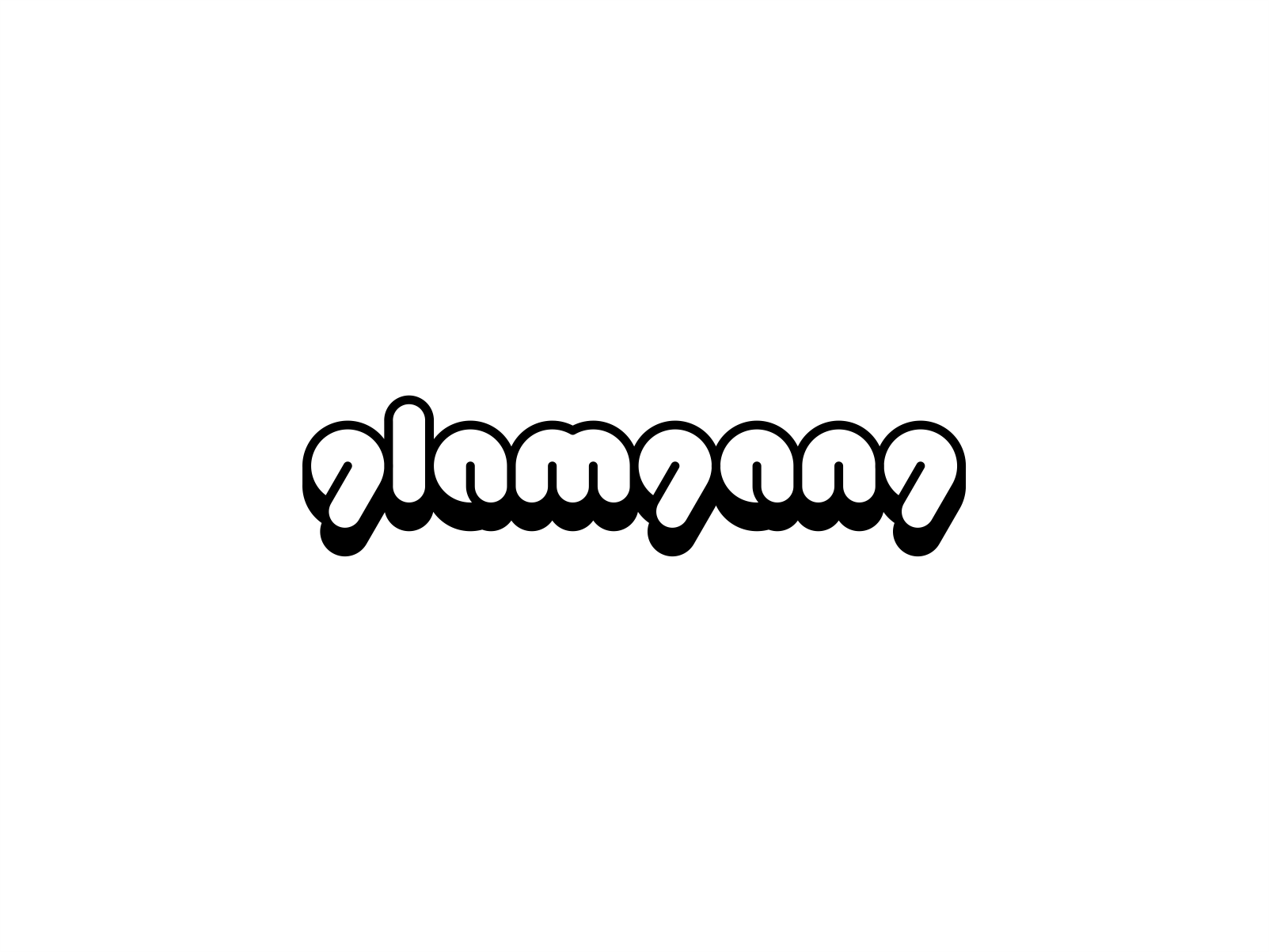 GlamGang T-shirt print branding brandits clothing design fashion gang girl glam logo minimal print t shirt treetwear type typography wear women