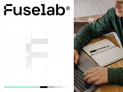 Logo Construction Grid — Fuselab brand brand identity branding logo logo design logo inspiration typography logo visual identity