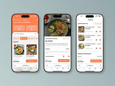 Piringan – Dine-In Ordering Made Effortless (Web App Concept) app appdesign designexploration dineapp figma foodapp minimal design mobileapp mobilewebapp piringanapp productdesign qrordering responsivedesign scantoorder ui uidesign uiuxdesign uxdesign uxindonesia webappdesign