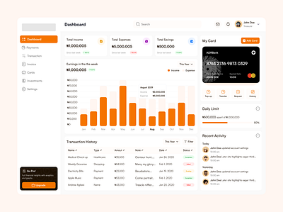 Fintech dashboard dashboard fintech ui uiux uiux designer ux