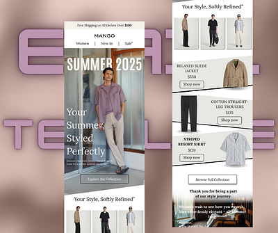 New summer collection , email template email marketing email template klaviyo mailchimp newsletter design