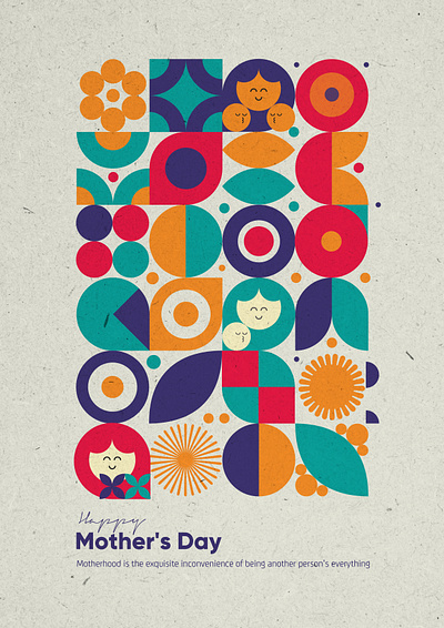Mother's Day design graphic design illustration layout typography vector
