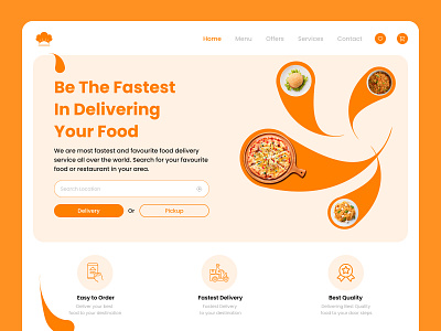 Food Delivery Web Concept app branding design food food delivery concept food delivery ui food delivery ui ux food delivery web food delivery web design ui uiux
