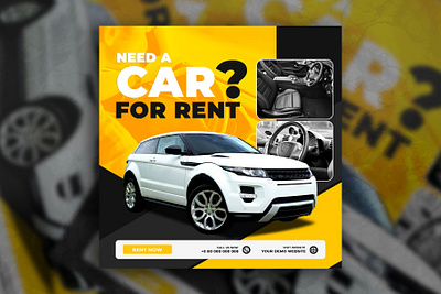 Rent a car banner banner business post bussines car car sale car service car template flyer instagram post post rent rent a car rental sale template social media template vehicle