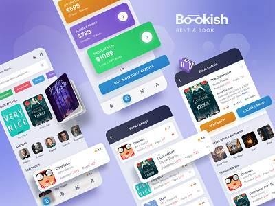 Library Mobile App Design | Bookish book renting app design dark mode design easy app design figma library app light mode mobile app design mobile application product design product design company product design company australia product design company india rent a book trending app design trending design ui ui design ux ux design