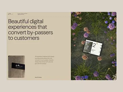 MIUX Studio clean landing page layout minimal scroll vietnam web design website