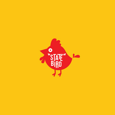 Playful Logo Design for "State Bird" brand identity branding creative design fun graphic design logo logo design modern logo restaurant