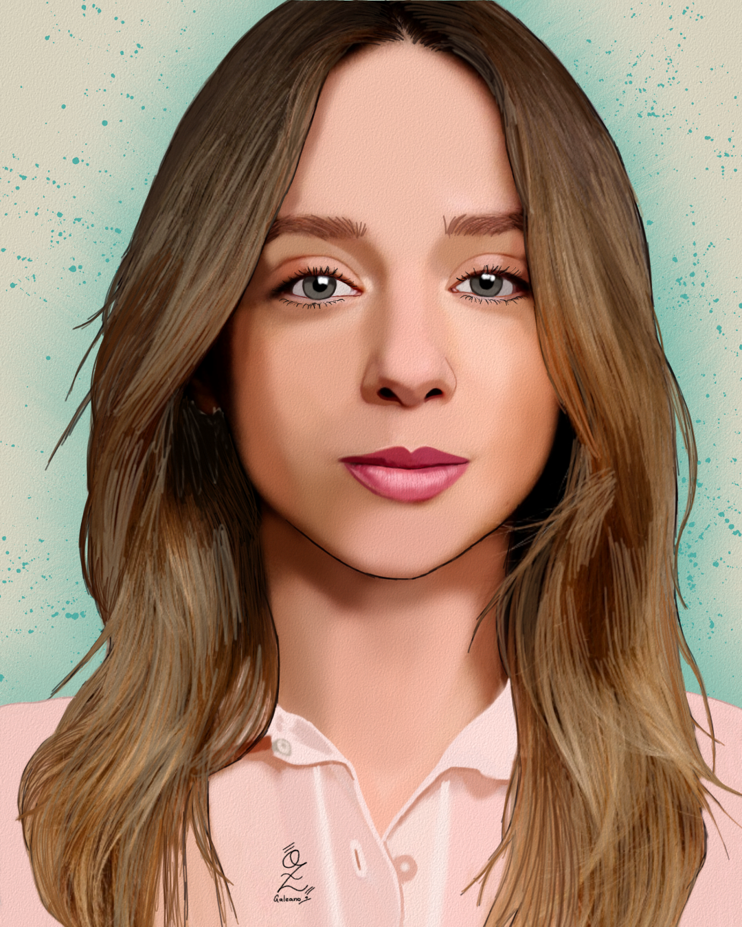 Anna Lore Portrait Fanart by Oz Galeano actress art arte color design dibujo digitalart drawing fanart illustration model ozgaleano painting portrait retrato