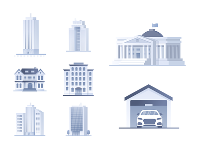 Real Estate Icon Pack building home house icon icons illustrations office real estate