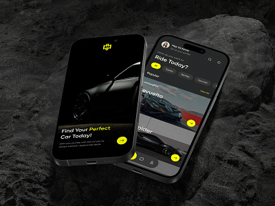Car Rental App Ui Design app design figma mobile app ui