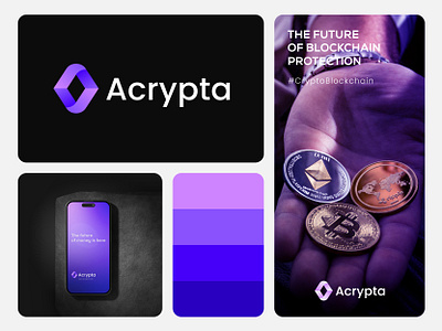 AI, Blockchain, Security, Crypto, Data Acrypta, A logo a abstract logo a ai logo a logo a minimal logo a modern logo acrypta logo ai logo blockchain logo branding business logo company logo corporate creative logo crypto logo data logo design logo design modern logo security logo tech logo