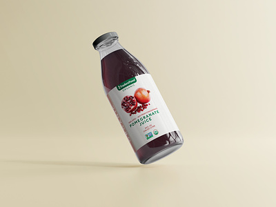 Pomegranate Juice Front bottle branding design food graphic design juice packaging pomegranate