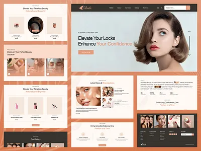 Mudi – A Luxury Beauty & Skincare Website Design minimal website design