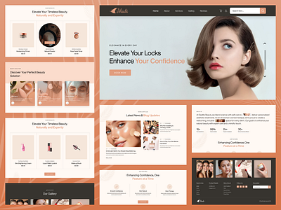 Mudi – A Luxury Beauty & Skincare Website Design minimal website design