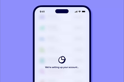 3D loading animation 3d animation banking finance ios loading mobile spinner