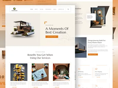 Roomtodo – Interior Design Web Experience landing page design ui