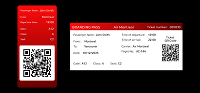 Day 24 of 100: Boarding Pass boarding pass branding dailyui design graphic design illustration ticket ui