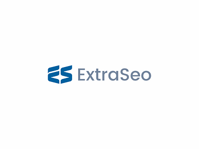 ExtraSeo proposal unused. ES monogram agency bold es es lettermark es monogram grey logo logo design minimal minimalist navy blue seo simple symbol