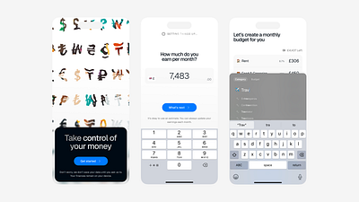 Budgeting App UI app design budget clean clean design design finance mobile app mobile design mobile ui ui