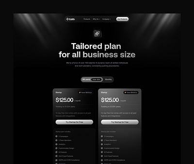 Pricing Page Design dark theme figma pricing pricing page ui ux
