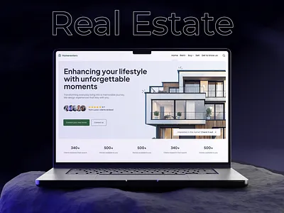 Custom Real Estate Website & Mobile App UI/UX Design in Figma ecommerce landign page real estate realestate web app responsive real state social media real state ui web design