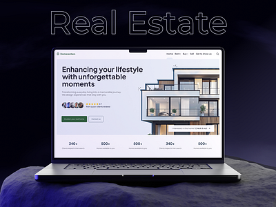Custom Real Estate Website & Mobile App UI/UX Design in Figma ecommerce landign page real estate realestate web app responsive real state social media real state ui web design