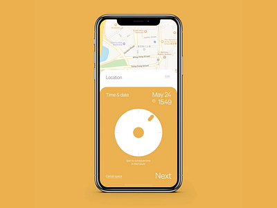 Intuitive Time Slot Selector app design app screen booking app circular design concept interactive design mobile interface mobile ui mobile ux product design scheduling app time picker ui design ui elements user flow user interface ux design uxui