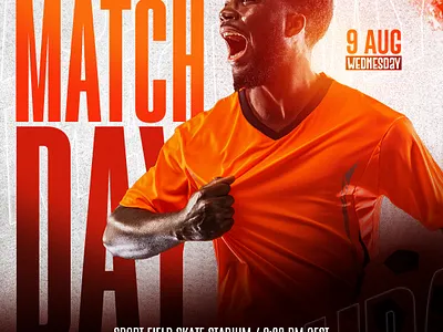 Inspirational Football Tournament Banner Designs, Match Day athlete promotion club flyer digital poster editable flyer event flyer facebook ad football design football poster game day design instagram post matchday poster matchday template modern sports design psd template soccer banner social media graphic social media post design sports graphic sports template team poster