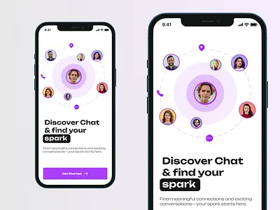 Dating Onboarding Screen UI Design app design app ui design dating dating app onboarding screen onboarding ui design ui