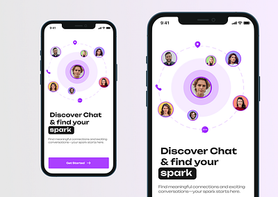 Dating Onboarding Screen UI Design app design app ui design dating dating app onboarding screen onboarding ui design ui
