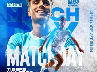 Inspirational Football Tournament Banner Designs, Match Day banner digital poster editable flyer event flyer facebook ad football design football poster game day design instagram post instagram post design matchday poster matchday template modern sports design poster poster design psd template social media post design sports sports graphic sports template