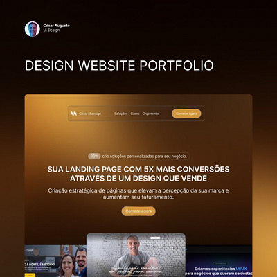 DESIGN WEBSITE PORTFOLIO figma framer landingpage portfolio ui ux webpage
